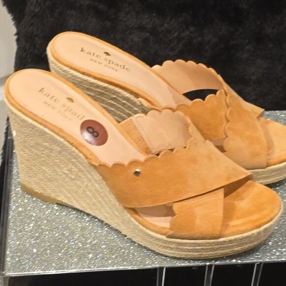 Kate Spade The Tabby Wedge Espadrille Slides - Picture 7 of 9